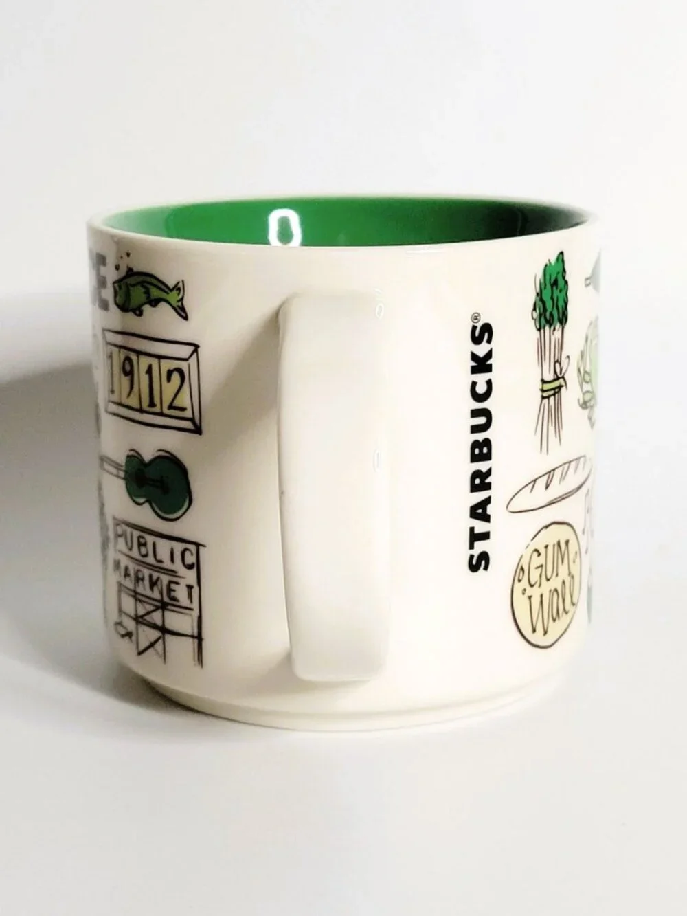 Starbucks 2023 Pike Place Coffee Mug 14 oz Been There Series Pin Drop New in Box